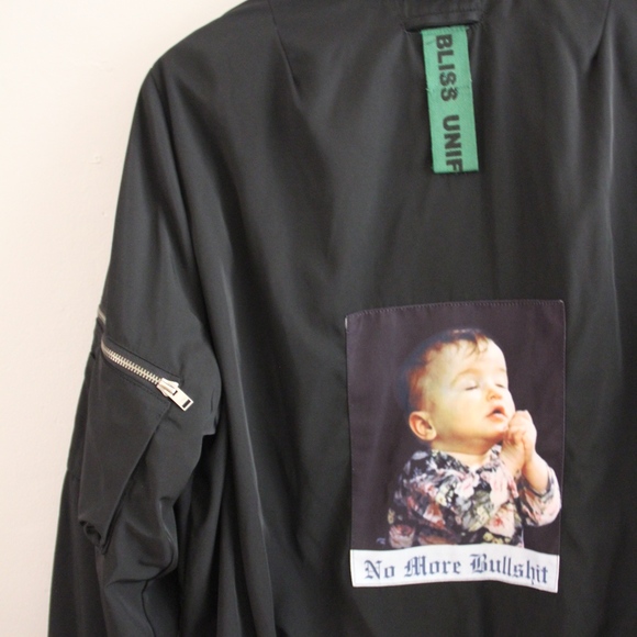 Please no more bullshit- bomber jacket - Picture 2 of 4